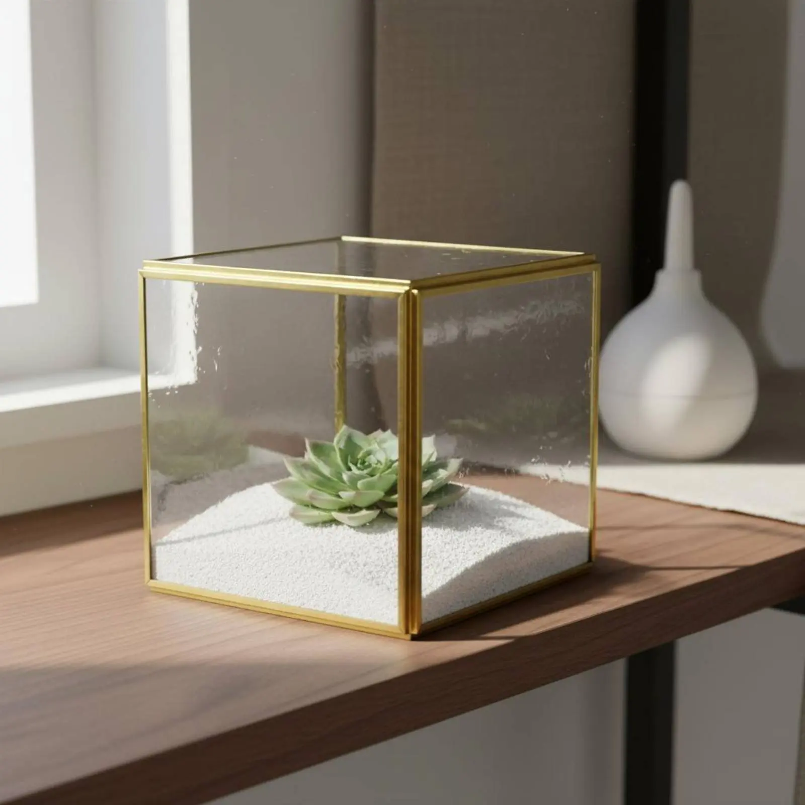 The Geo Brass Geometric Terrarium - Image 5