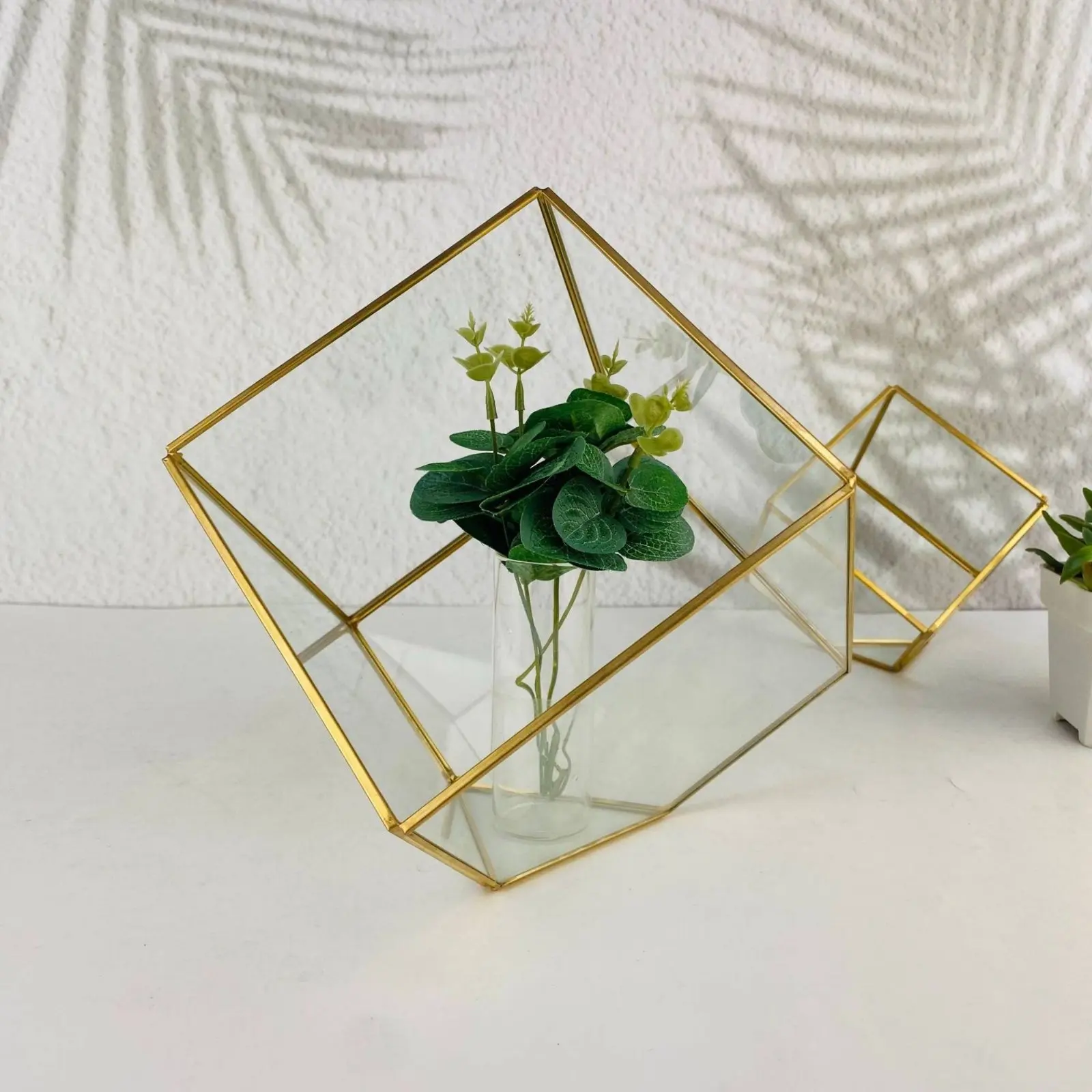 The Geo Brass Geometric Terrarium - Image 2