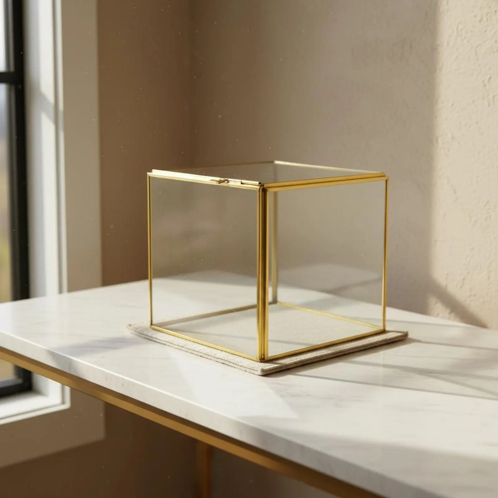 The Geo Brass Geometric Terrarium - Image 3
