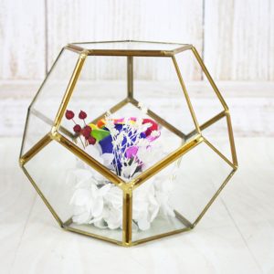 The Facet Geometric Glass Terrarium